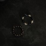 Kahiko Komplet pierścionków shine - noc kairu, kryształ górski